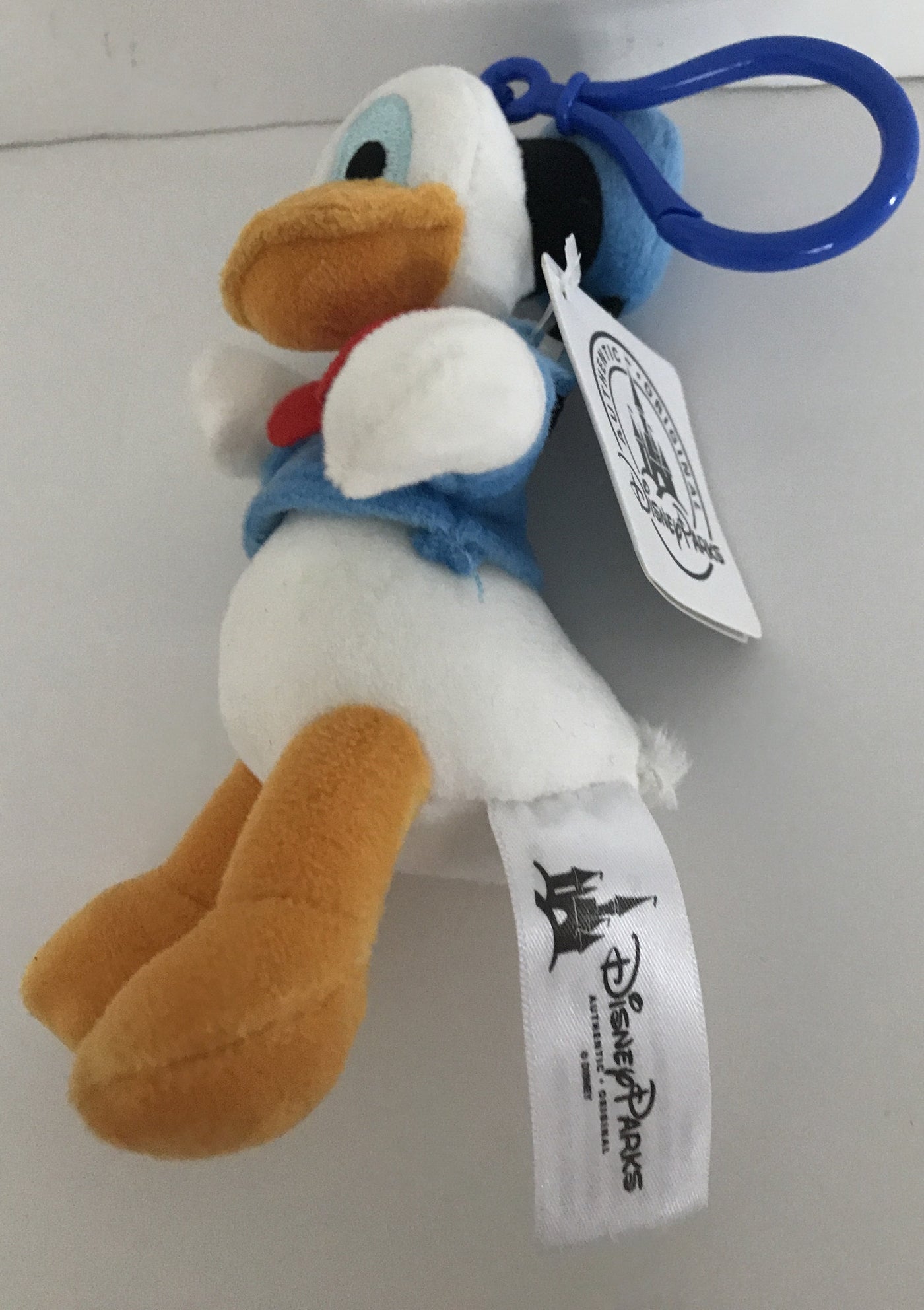 Disney Parks 6" Donald Keychain Plush New With Tags