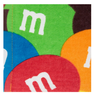 M&M's World Characters Milk Chocolate Bag Beach Towel New with Tags