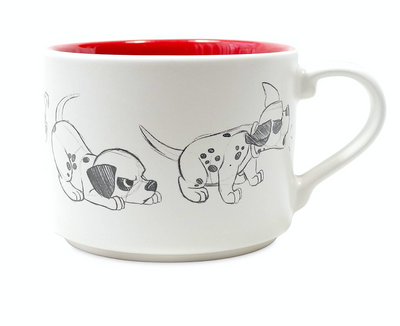 Disney Dalmatian Patch Animation Sketch Ceramic Coffee Mug New