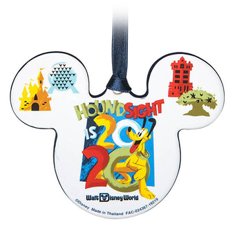 Disney Parks WDW 2020 Mickey and Minnie Pluto Ceramic Ornament New with Tag