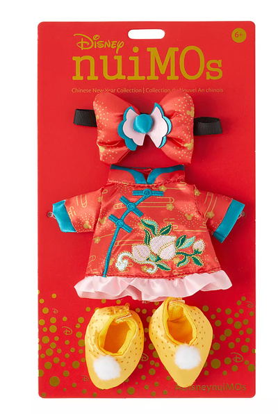 Disney NuiMOs Collection Outfit Minnie Chinese Lunar New Year Dress Set New Card