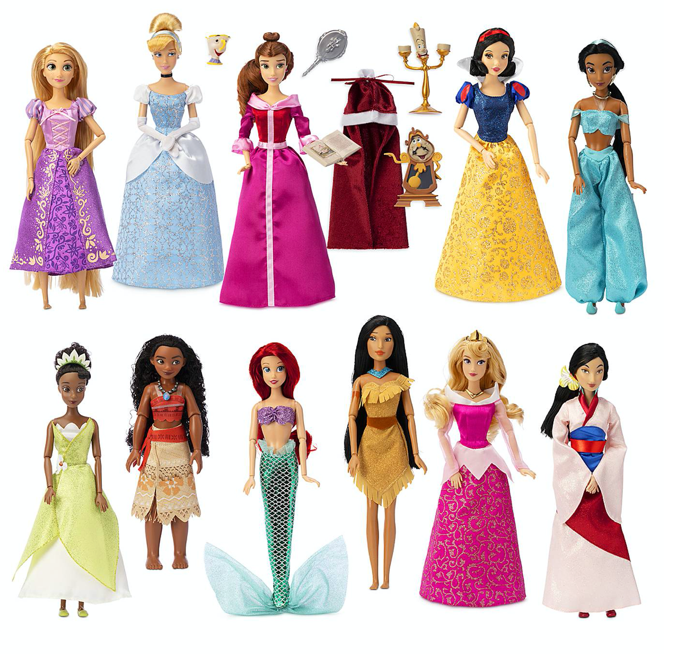 Disney Princess 11 Classic Doll Collection Gift Set New with Box