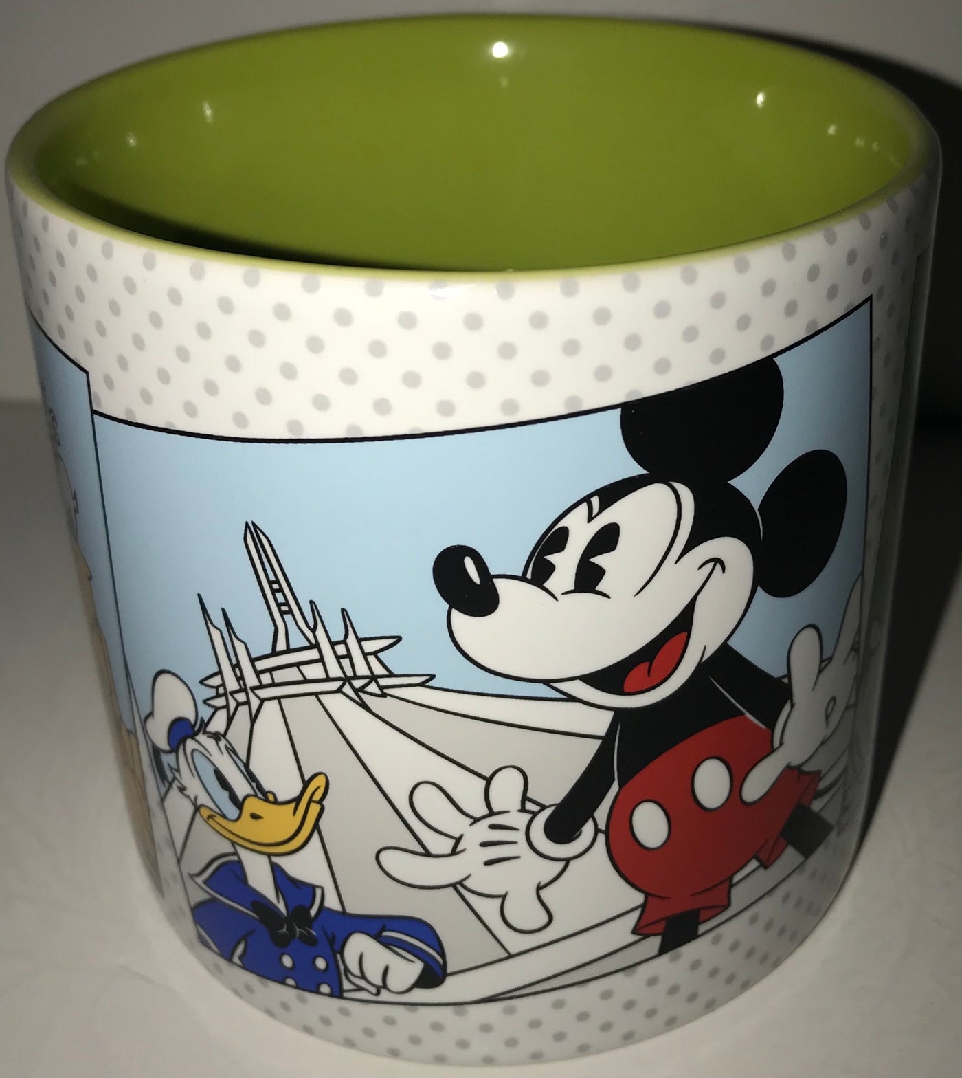 Disney Parks Mickey Donald Goofy At The Park Pop Art Ceramic Coffee Tea Mug New