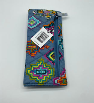 Vera Bradley Cotton RFID Trifold Wallet Painted Medallions New with Tag