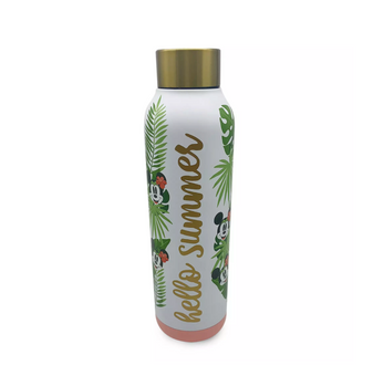 Disney Parks Mickey and Minnie Tropical Stainless Steel Water Bottle New