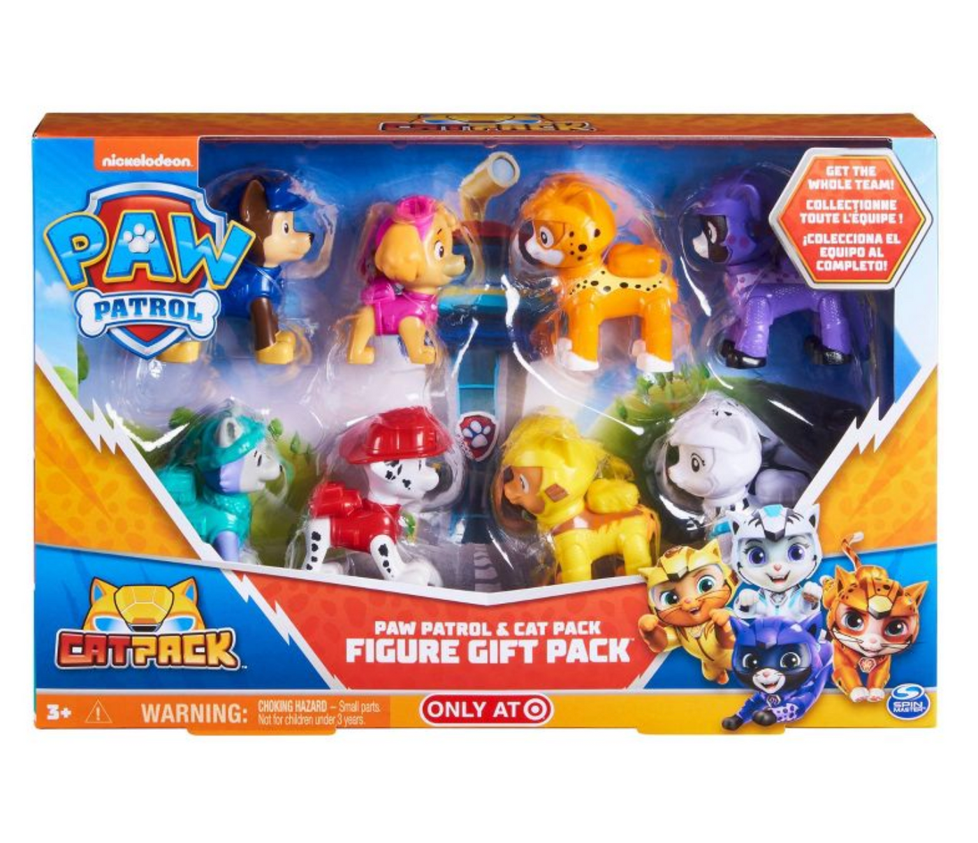 Paw Patrol and Cat Pack Figure Gift Set Target Exclusive New with Box I Love Characters