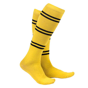 Universal Studios Wizarding World Of Harry Potter Hufflepuff Striped Socks New