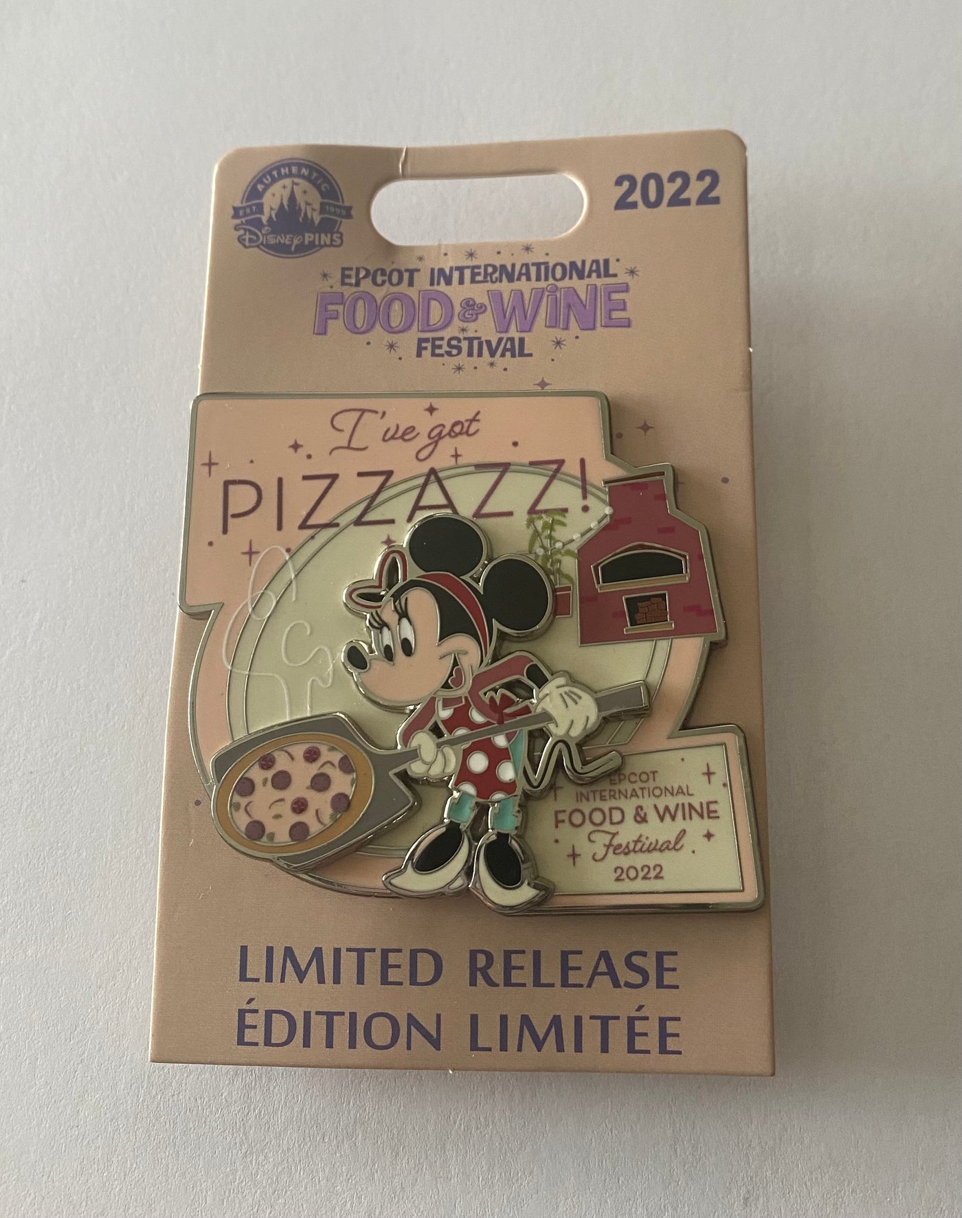 Disney EPCOT Food & Wine Festival 2022 Minnie I've Got Pizzazz! Limited Pin New