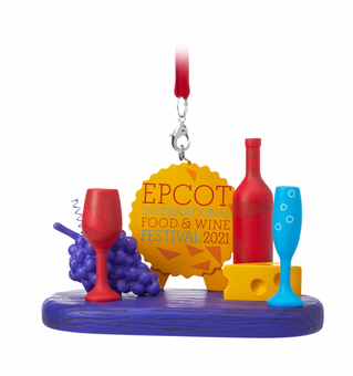 Disney Parks Epcot Food and Wine Festival 2021 Christmas Ornament New with Tag