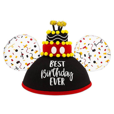 Disney Parks Mickey Mouse Best Birthday Ever Ear Hat for Adults New with Tag