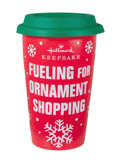 Hallmark Keepsake Shopping Ceramic Travel Mug New With Tags