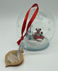 Disney Vacation Club Mickey Laughing All The Way! Light Up Glass Ornament New