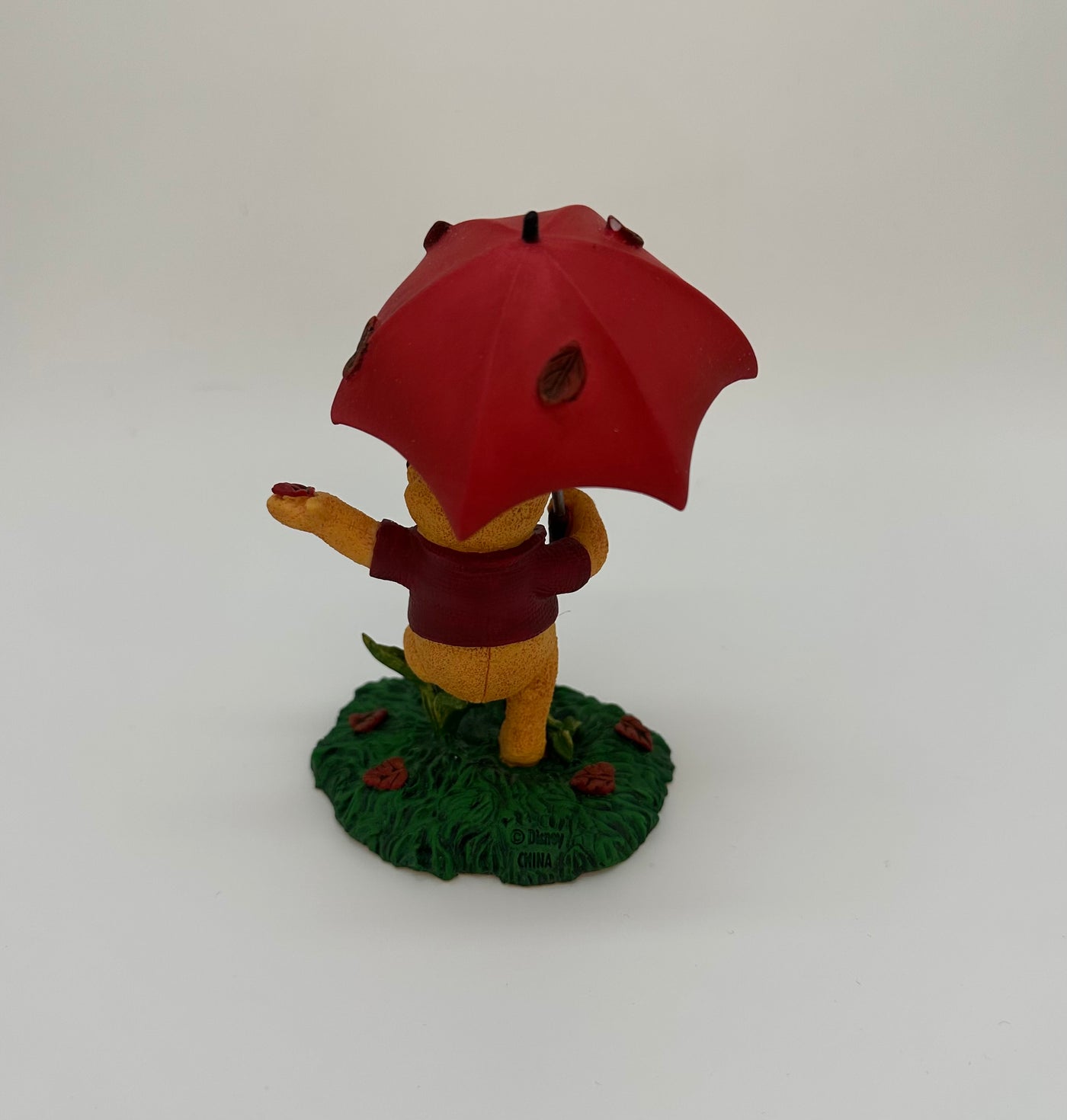 Disney Store Simply Pooh Winnie with Umbrella Blustery Days Figurine New w Box