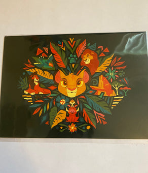 Disney Simba by Caley Hicks Postcard Wonderground Gallery New