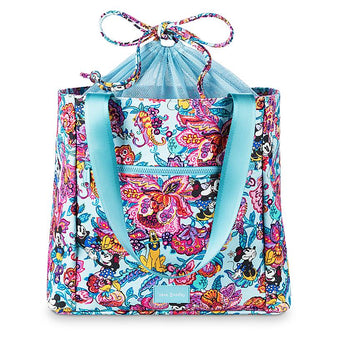 Disney Mickey Mouse and Friends Colorful Garden Drawstring Tote by Vera Bradley