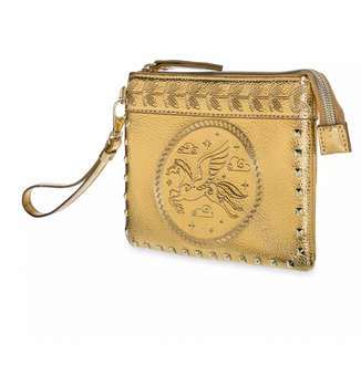 Disney Parks 25th Hercules Golden Wristlet Grecian Patterns New with Tag