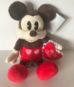 Disney Parks Mickey Mouse Be My Valentine Valentine's Day Plush New With Tags