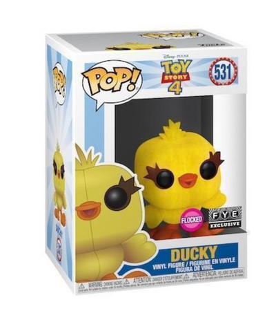 Funko Pop! Disney Toy Story 4 Flocked Ducky Fye Exclusive New with Box