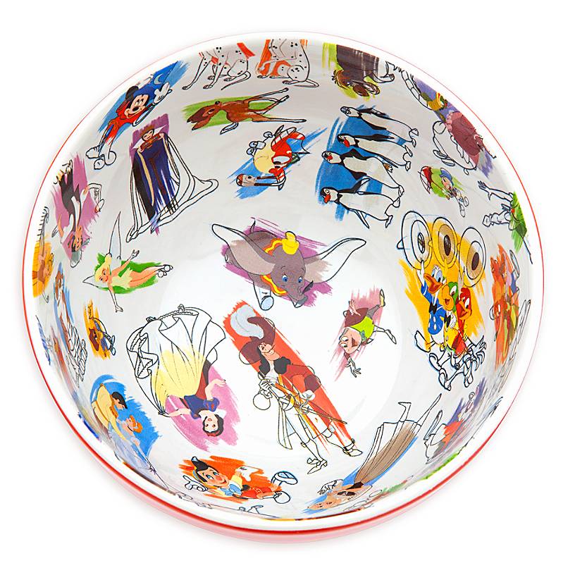 Disney Parks Ink & Paint Ceramic Bowl Set of 4 New with Box