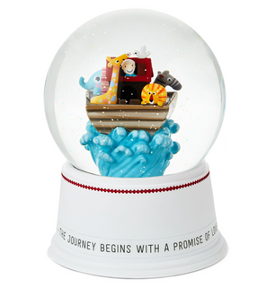 Hallmark Noah's Ark Musical Snow Globe Journey Begins with a Promise of Love New
