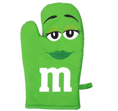 M&M's World Green Character Oven Mitt New with Tag