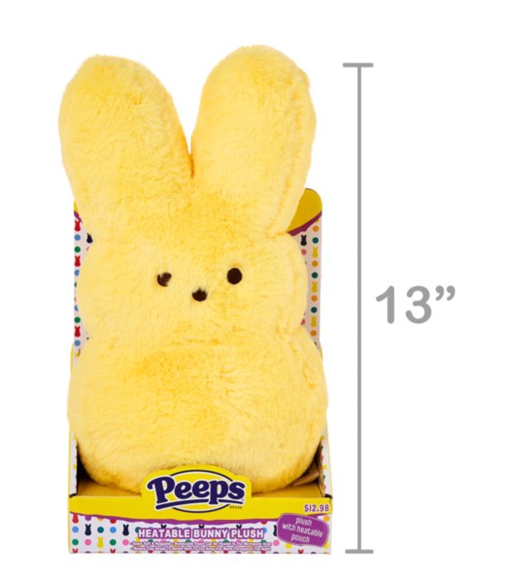 Peeps Easter Peep Bunny Heatable Yellow Plush New with Tag – I Love  Characters