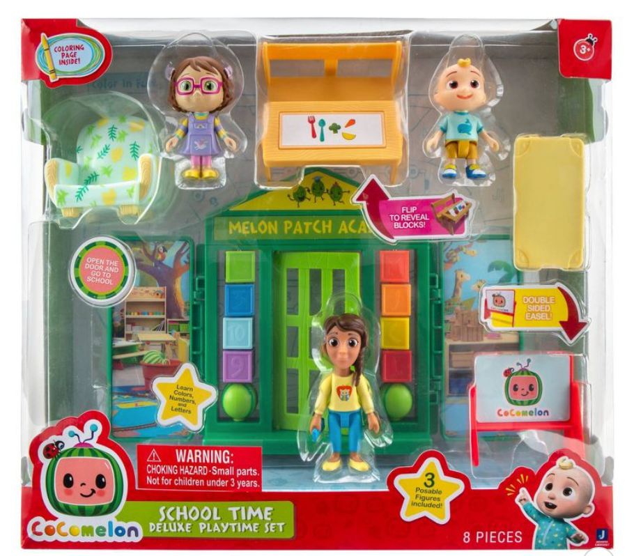 CoComelon Official School Time Deluxe Playtime Set Toy New With Box