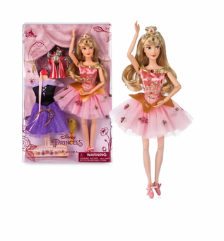 Disney Store Princess Aurora Ballet Doll 11 1/2'' New with Box