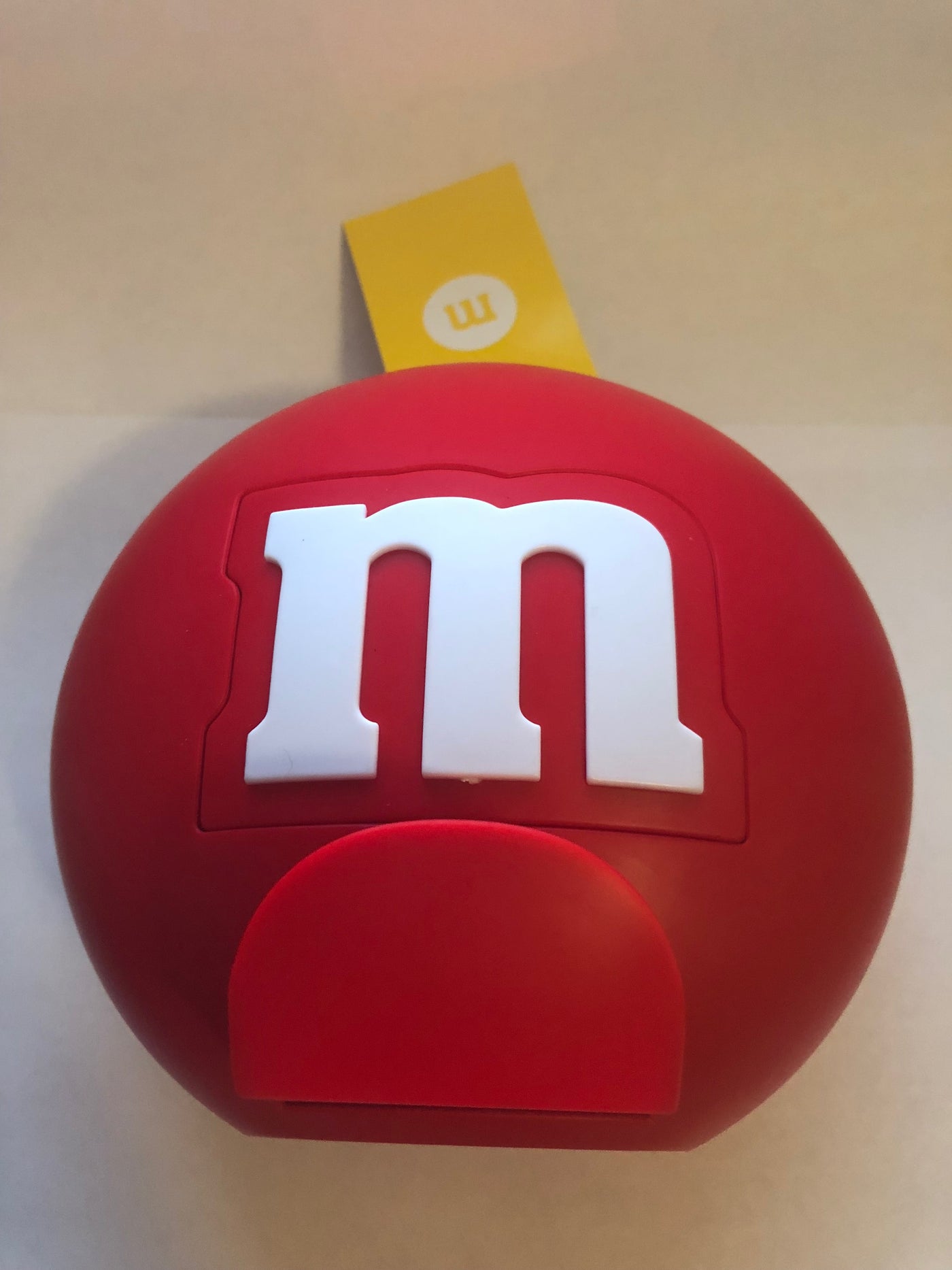 M&M's World Candy Red Round Dispenser New with Tags