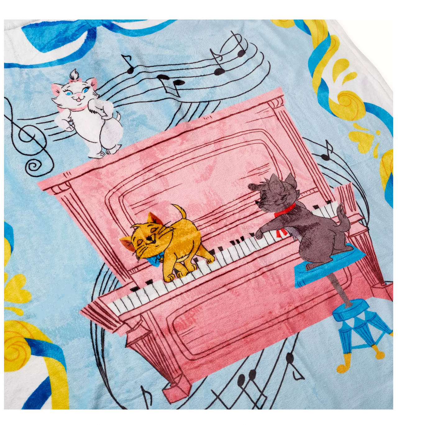 Disney The Aristocats Reversible Fleece Throw by Ann Shen New with Tag