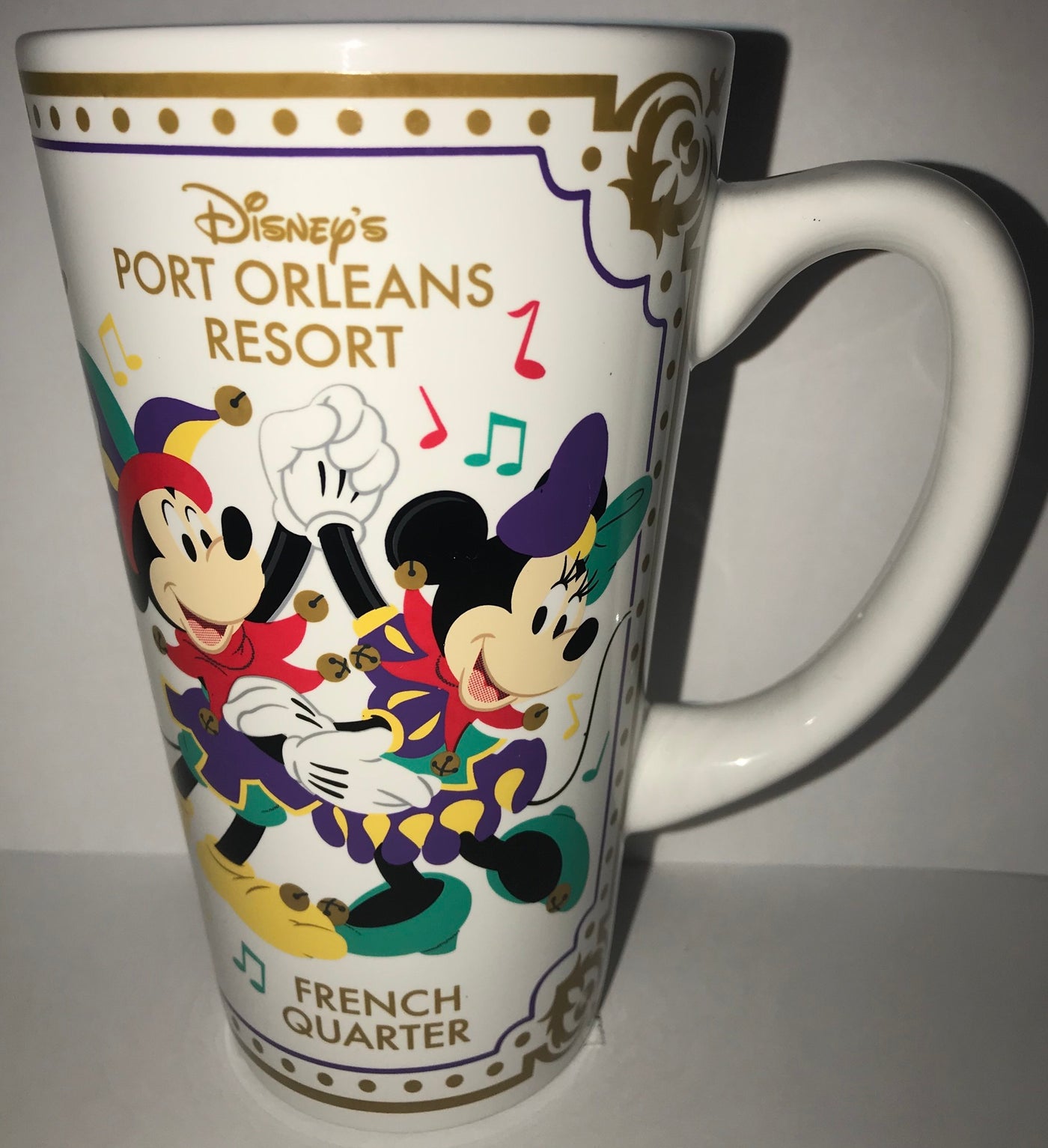 Disney Port Orleans Resort French Quarter Tall Latte Mug New