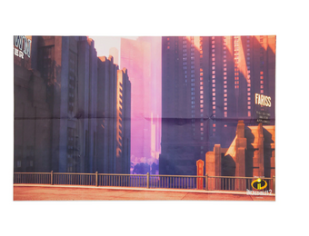 Disney Store The Incredibles Fold-up Illustrated Play Mat Play Set New with Box