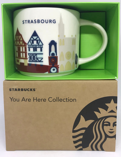 Starbucks You Are Here Strasbourg France Ceramic Coffee Mug New with Box