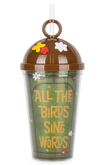 Disney Parks Enchanted Tiki Room Travel Tumbler with Straw New