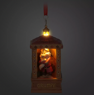 Disney Sketchbook Seven Dwarfs Grumpy Light-Up Christmas Ornament New with Tag