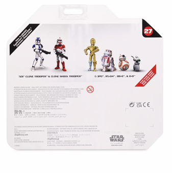 Disney Star Wars 501st Clone Trooper and Clone Shock Trooper Toybox New with Box