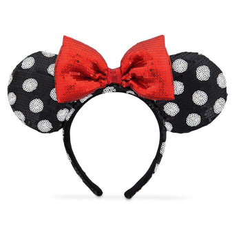 Disney Parks Minnie Mouse Black & White Ear Headband New with Tags