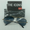 Disney 50th Ray Ban Sunglasses Aviator Large Metal Polar Blue New w Cloth Case