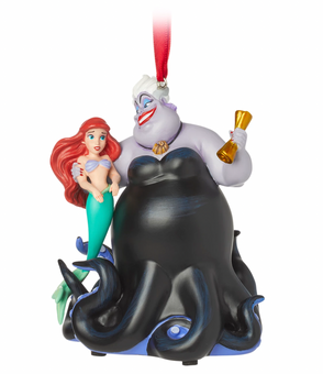 Disney Sketchbook Ursula and Ariel Singing Magic Ornament The Little Mermaid New