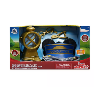 Disney Junior Mickey Train Conductor Toy Set with Light Up Lantern New with Box