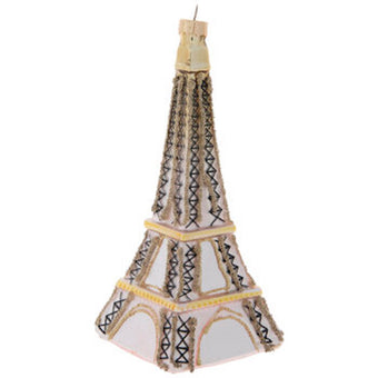 Robert Stanley Pink Eiffel Tower Glass Christmas Ornament New with Tag