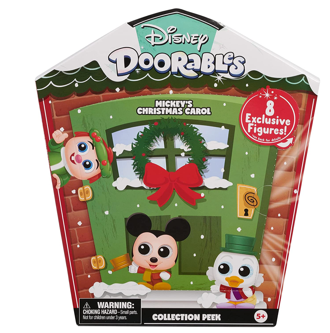 Disney Doorables Mickey’s Christmas Carol Collector Mystery Toys Mini Figure New
