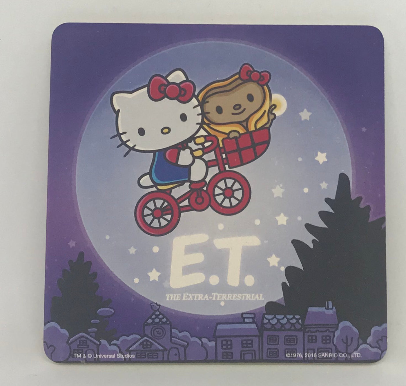Universal Studios Sanrio Hello Kitty E.T. Ceramic Coaster New