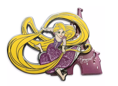 Disney Parks Princess Tangled Rapunzel with Castle Pin New with Card