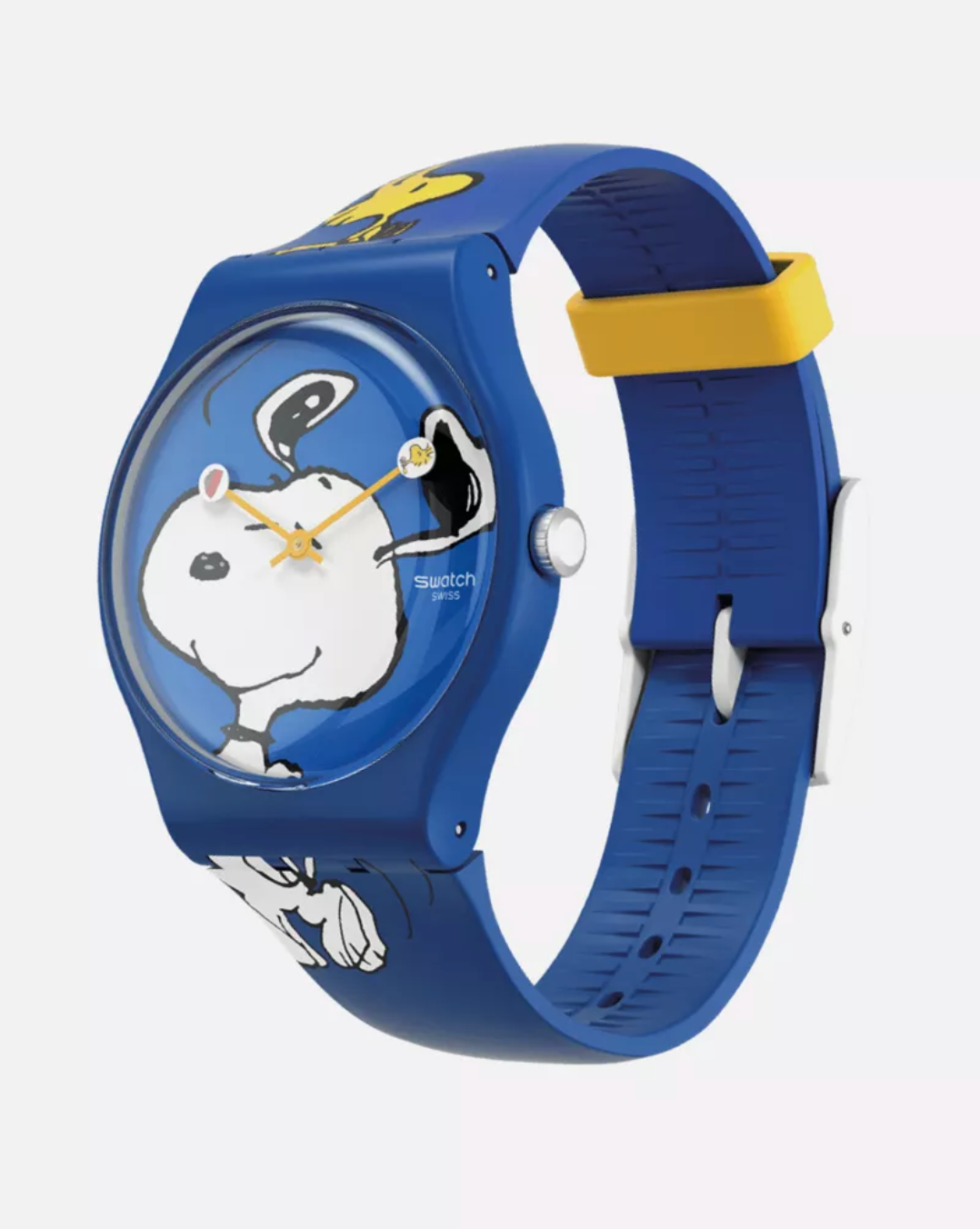 Swatch X Peanuts Hee Hee Hee Watch Snoopy Woodstock New with Box