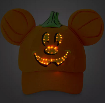 Disney Parks Mickey Light-Up Halloween Baseball Hat for Adults New with Tag