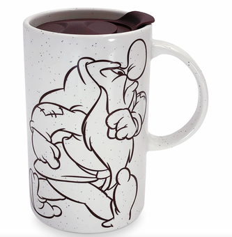 Disney Parks Grumpy Ceramic Sipper Mug Cup New