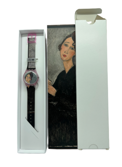 Swatch X Centre Pompidou Portrait of Dedie by Amedeo Modigliani Watch New Box