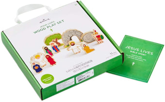 Hallmark Jesus Lives Jesus' Resurrection Wood Play Set New with Box
