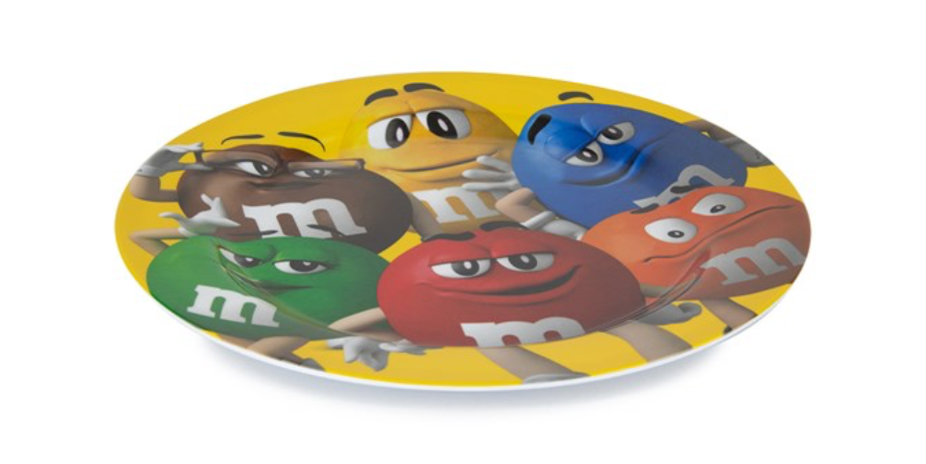 M&M's World Characters Plate New